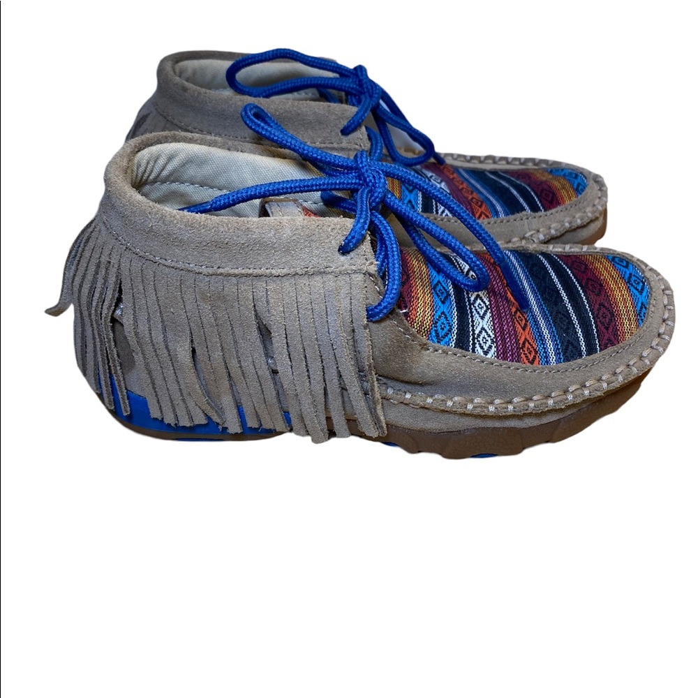 Twisted X Children’s Driving Moccasins Chukka Girls Shoes ( size 12.5)